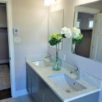 Master bath double vanity