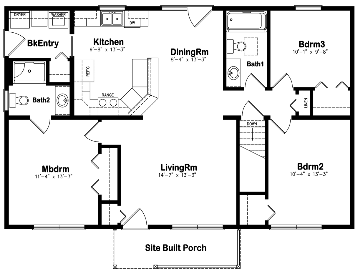 Featured image of post Open Plan 3 Bedroom House Plans With Photos - This provides an ideal setting for families to.